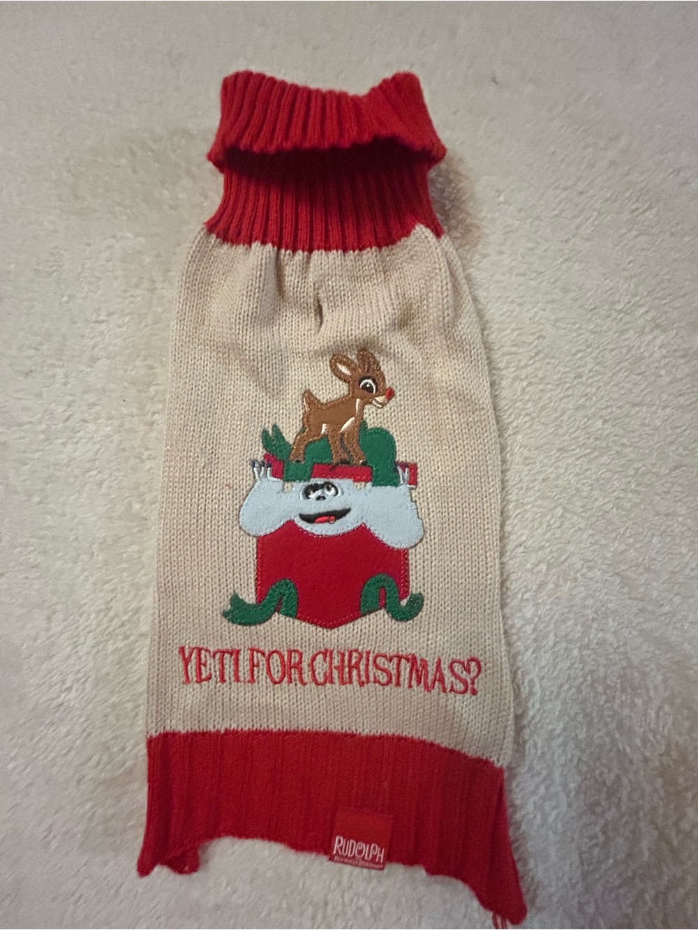 X-Small Rudolph 'Yeti for Christmas?' Holiday Sweater